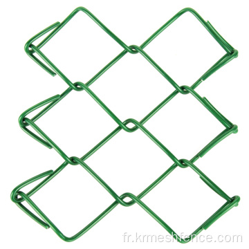 installation de crochets pour clôture à mailles losangées intérieure